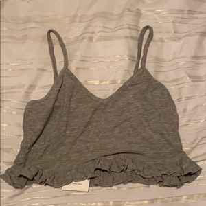 Romwe grey knit Two-piece set pajama/beach set